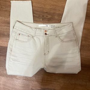 Khaki high rise curvy skinny ankle jeans. Size 16. NWOT